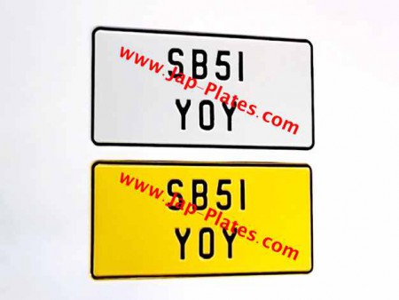 Pair of Jap Pressed Plates with Small No's with a Colour Choice